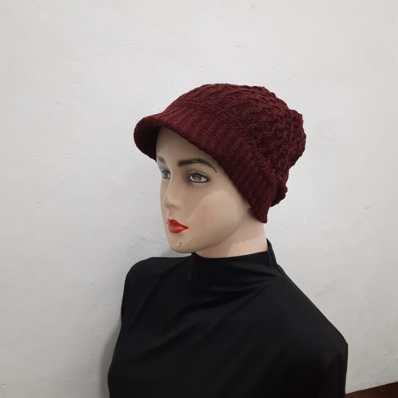 ciput rajut topi nenek//ciput rajut premium/kupluk rajut nenek//topi ibu ibu//