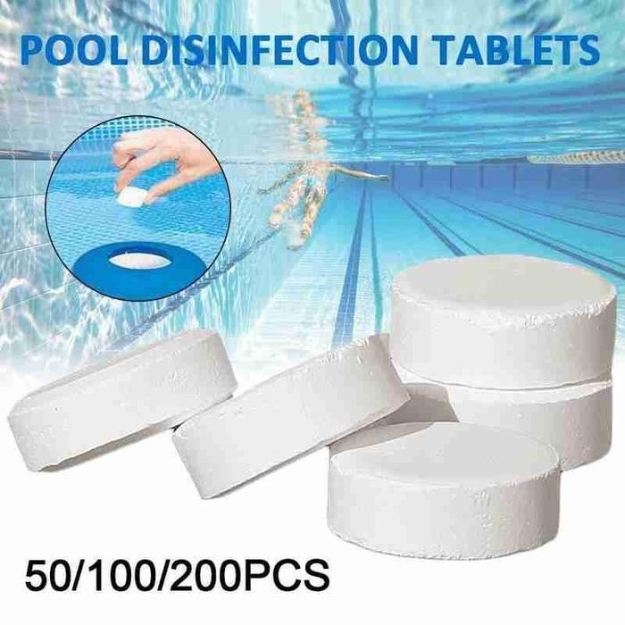 

SALE 50Pcs Chlorine Tabts Swimming Pool Caning Tabt Tools TUI