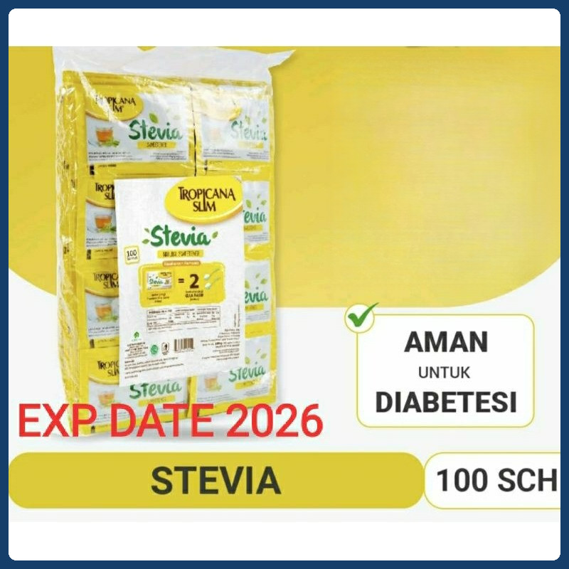

gula tropicana slim stevia isi 100 sachet