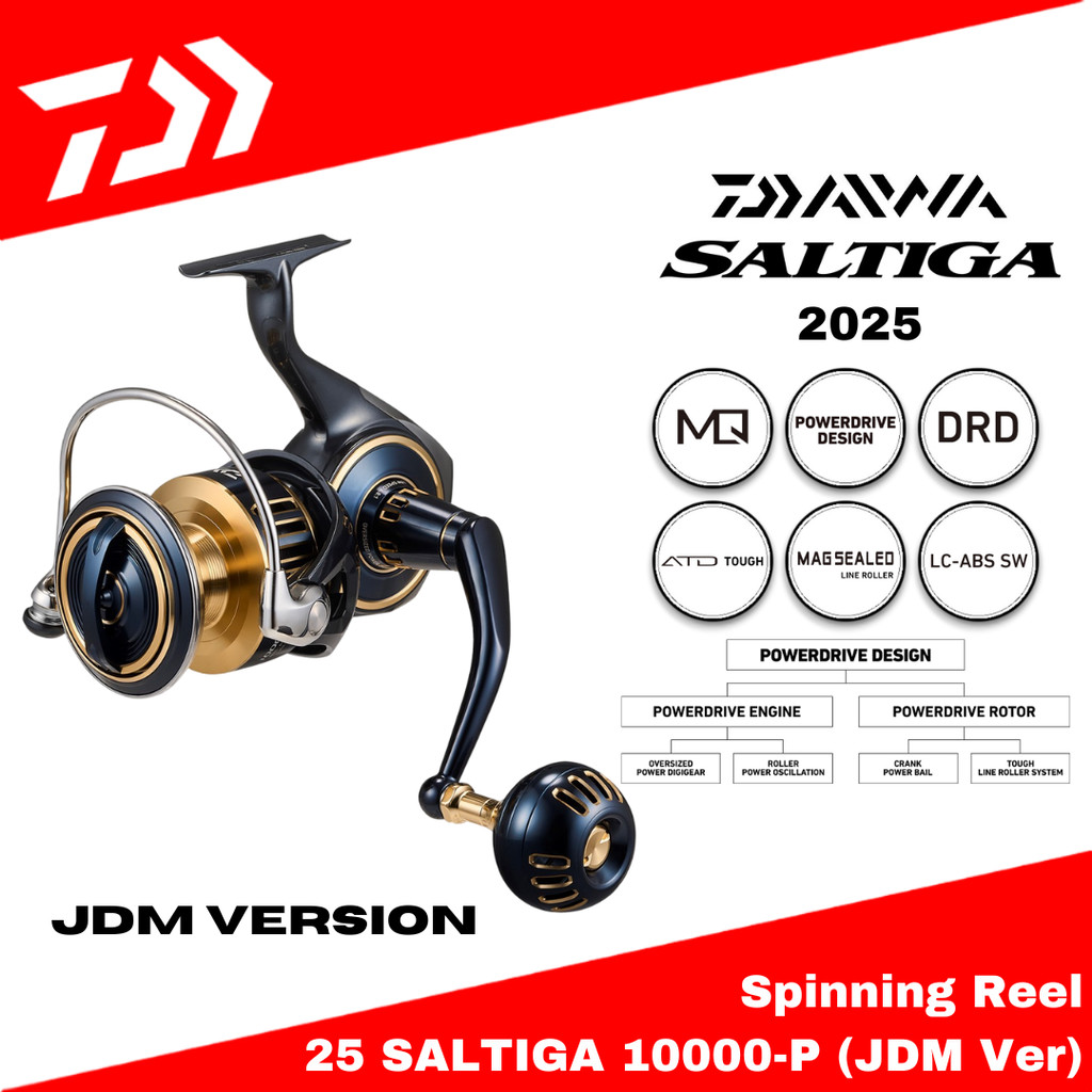 Daiwa Spinning Reel 25 Saltiga 10000-P JDM Version