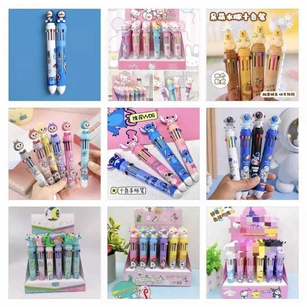 

Pulpen Pen 10w Gel Mekanik KARAKTER CETEK KLIK 10 Warna KARAKTER | Bulpen Gel Motif Karakter Pena Mekanik 10 COLOURS KARAKTER