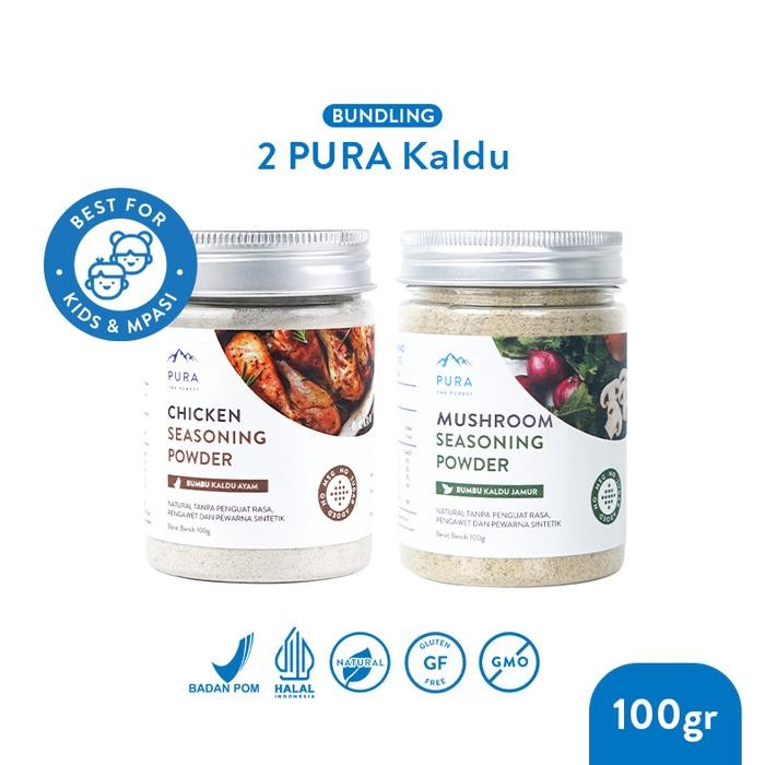 

Pura Kaldu Asli | 2 Bumbu Kaldu Ayam Kampung , Sapi, Jamur & Salmon (100gr) - Kaldu Mpasi - BB Boster - No Msg - No Gula - Serbaguna - Kaldu Pura - Kaldu Jamur 100gr, Kaldu Salmon 100gr