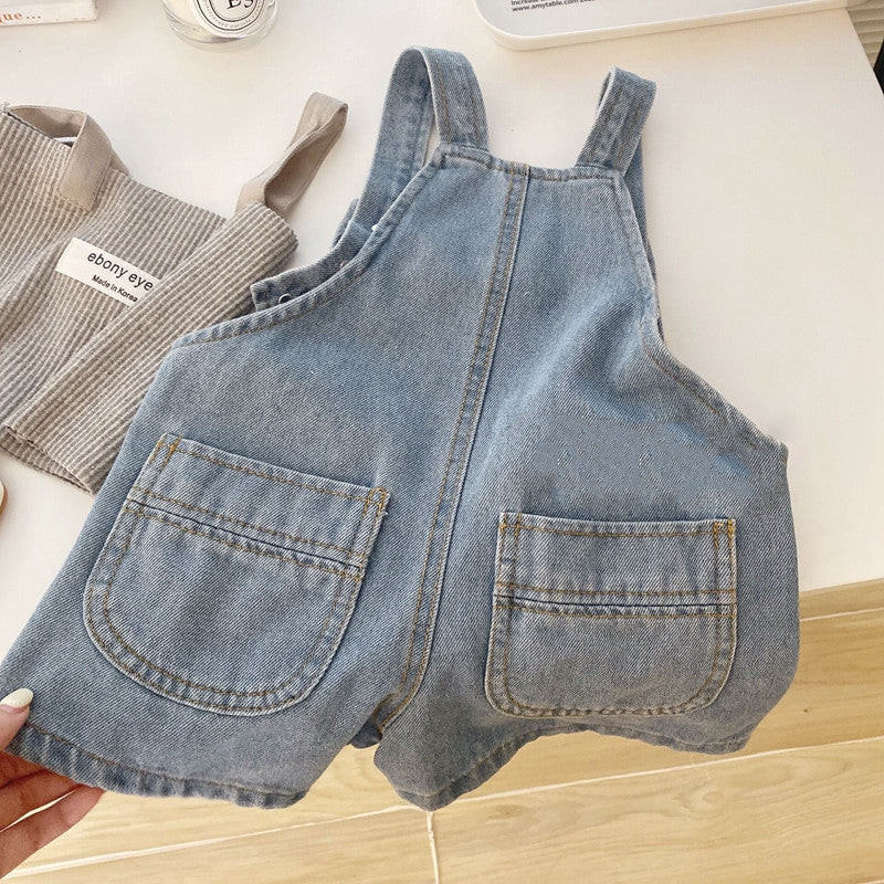 RB BABYHOKI STORE Usia 7 8 9 10 Tahun Baju Anak Tanggung Cewek [363634] - Setelan Baju Crop Overall