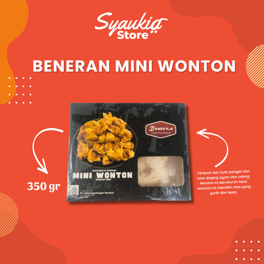

Beneran Mini Wonton Beneran Mini Wonton 350 gr Syaukia Store