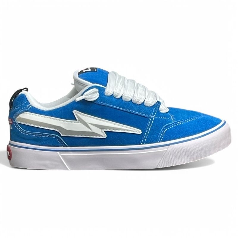 XternalStepSure - Sepatu Fat Shoes Tapera Biru Sepatu Gemuk Sneaker Pria Wanita Canvas Suede