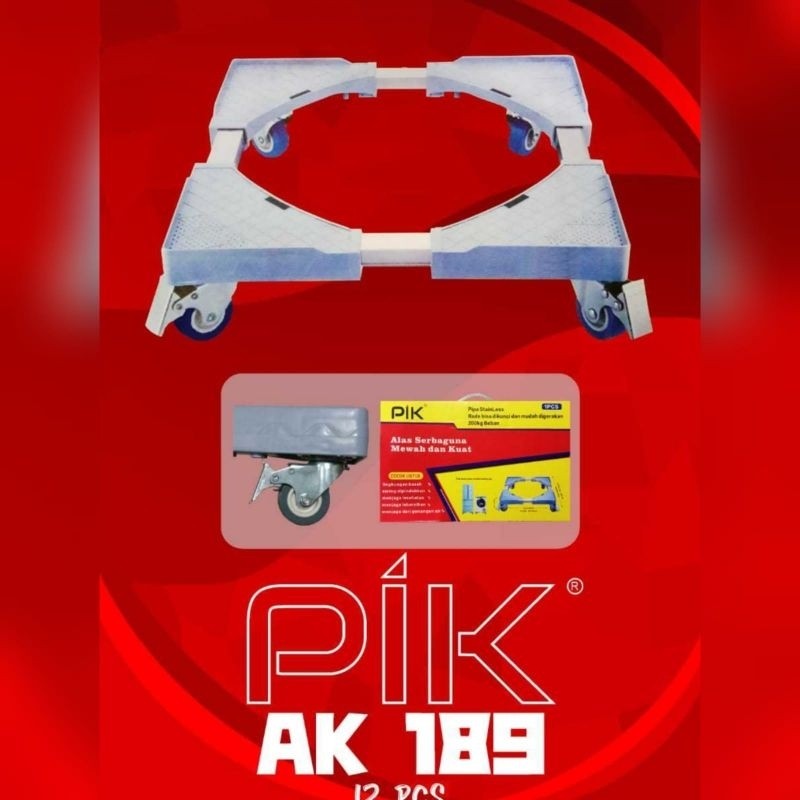 Roda Kulkas Stainless PIK Alas Kulkas Kaki Mesin Cuci