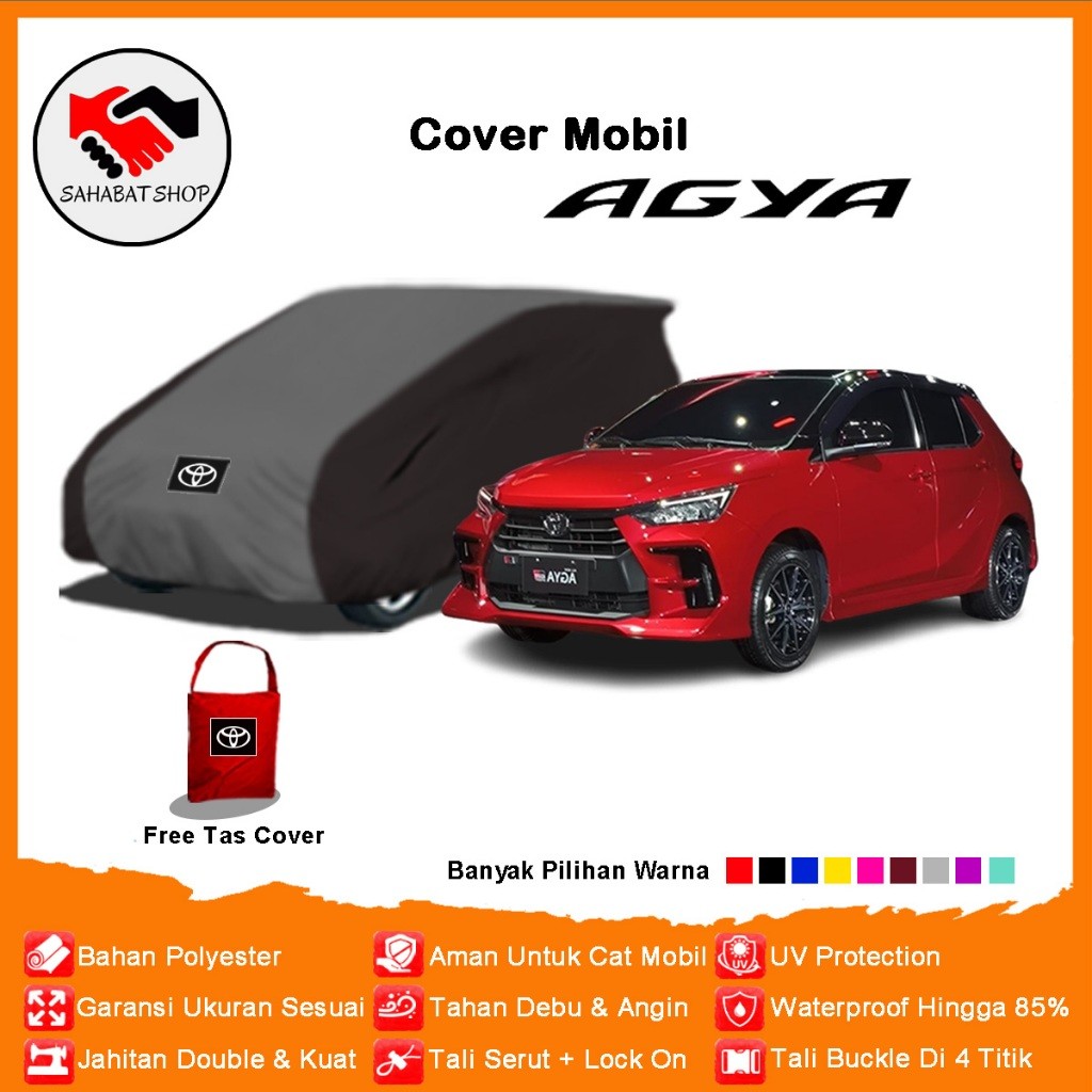 Body Cover Mobil Agya Sarung Mobil Agya Outdoor Selimut Penutup Waterproof