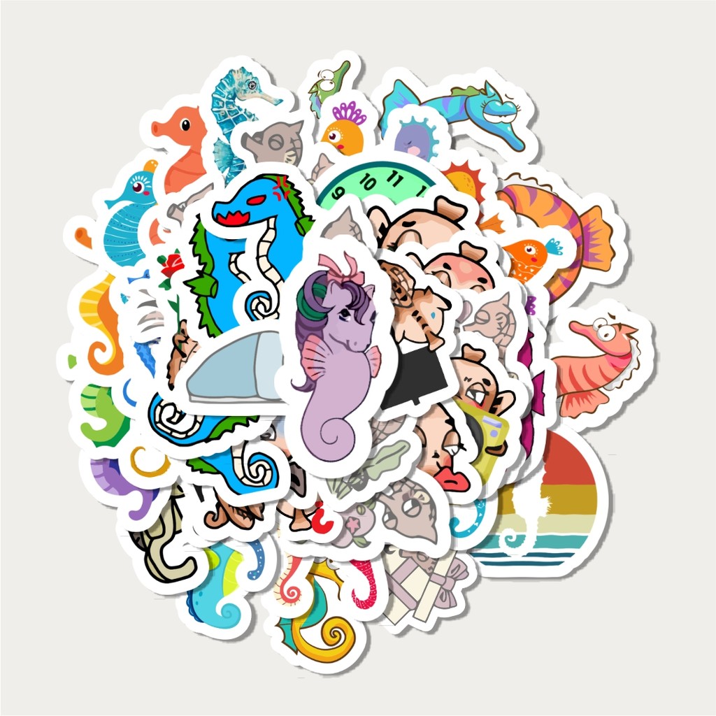 

Sticker Pack Sticker Hewan Kuda Laut | Sticker TUMBLR | Stiker LAPTOP KOPER HELM