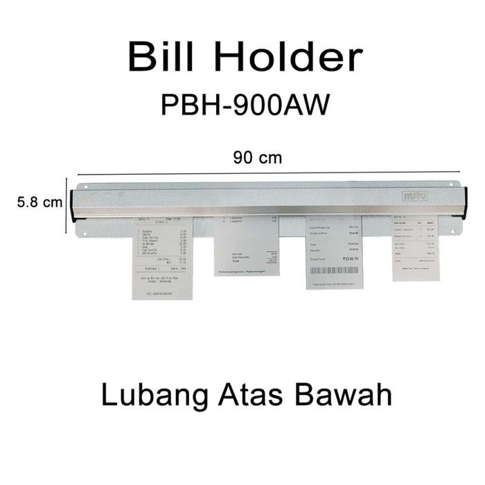 

Promo MUTU Penjepit Kertas Cafe Order / Bill Holder / Paper Rail PBH-900AW terlaris