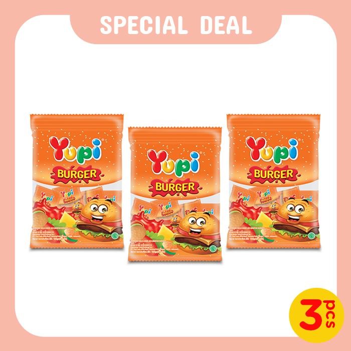 

Triple Bag Yupi Burger 108 Gr - Special deals Terlaris
