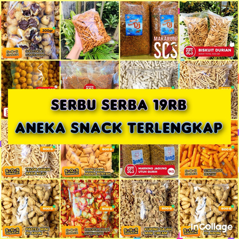 

“Serbu Serba 20rb” 500 Gram Snack Camilan Terlengkap Pedas Manis Gurih Snack Makaroni Sos Food Snack PROMO