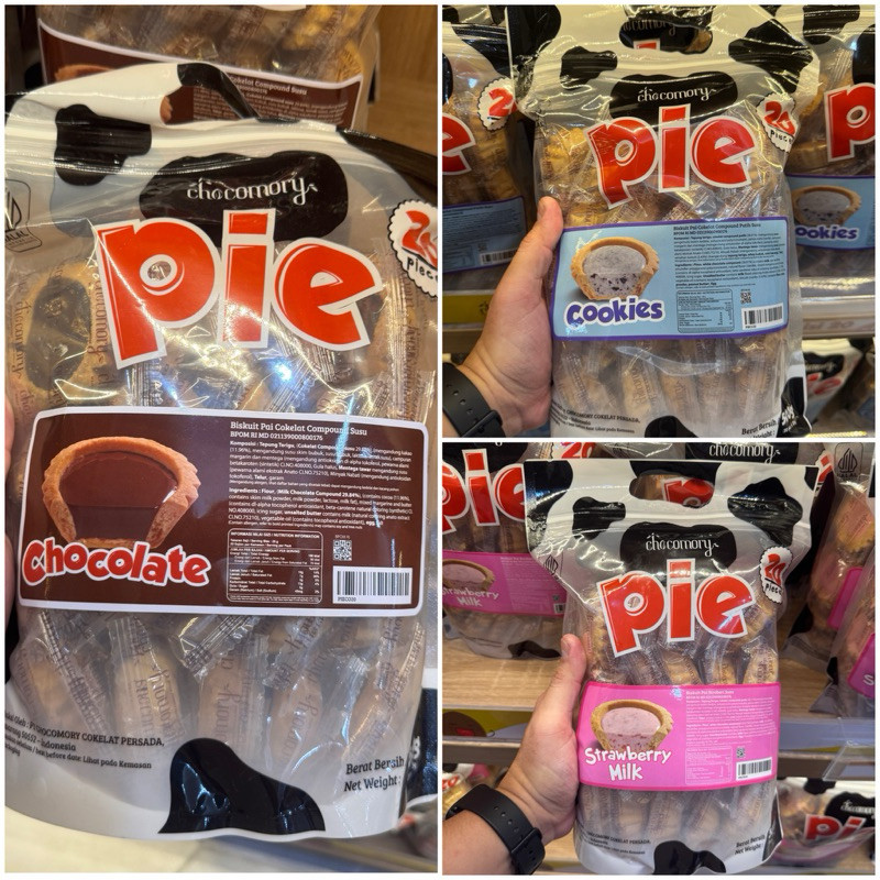 

Pie Chocomory Pai Biskuit Cokelat Aneka Rasa 500 Gram (Isi 20)