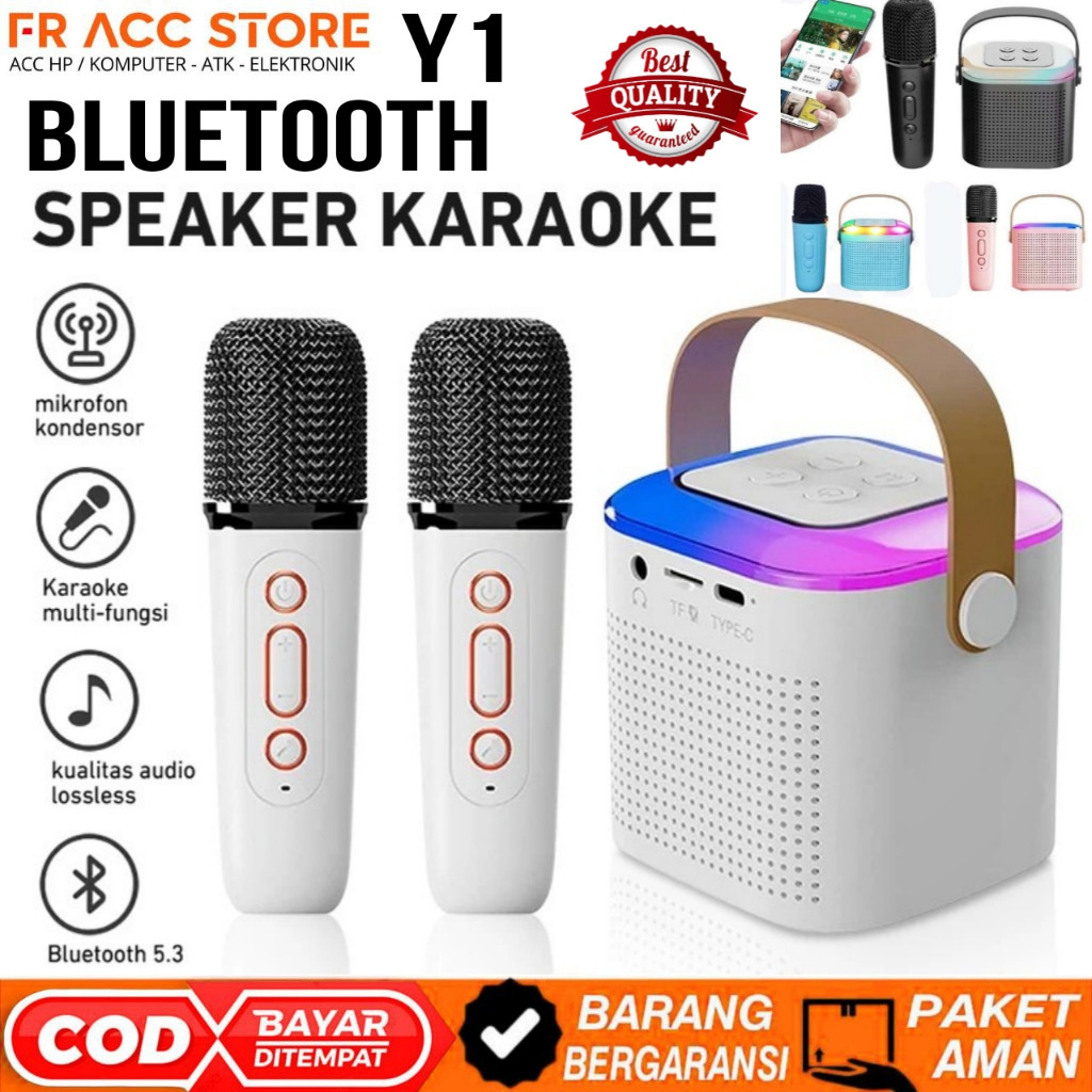 Speaker Bluetooth Karaoke 2 Mic Speaker Karoke Portable Bluetooth Speaker Mic KARAOKE