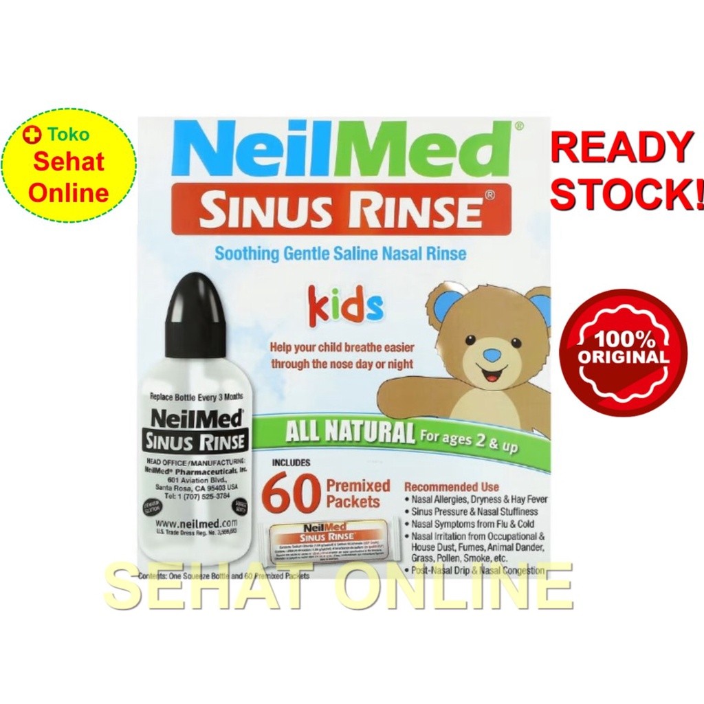 Neilmed Sinus Rinse Kids - Bottle + 60 Sachets
