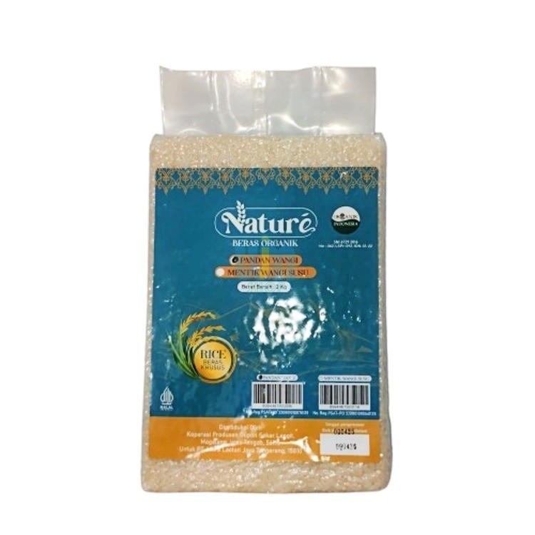 

Nature Beras Pandan Wangi Organik 2 kg – Aroma Harum & Nasi Pulen