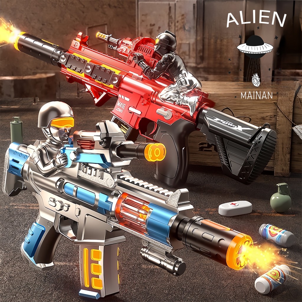 Pistol mainan listrik suara dan pistol musik pistol ringan mainan anak laki-laki mainan anak laki-la