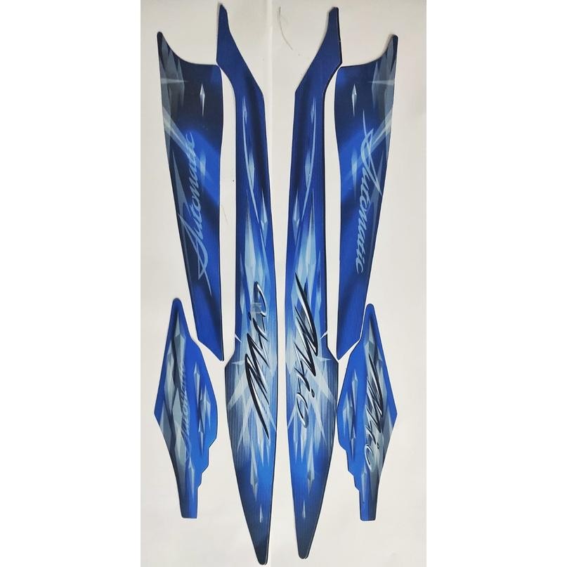 stiker striping motor mio smile sporty 2009 biru full body original
