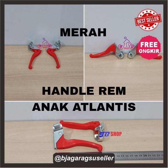 HANDLE HANDEL REM TANGAN SEPEDA MINI BMX ANAK BRAKE LEVER Outdoor - MERAH ATLANTIS, HANDLE  ANAK