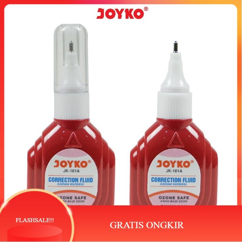 

【AGNES_ID】SALE!! Correction Fluid/Tipe-x cair Joyko Jk-101A ( 1pak/12pcs )