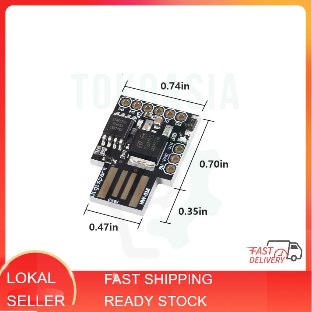 Digispark ATtiny85 Miniature Arduino Board USB