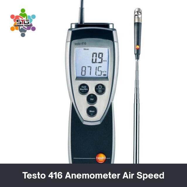 Testo 416 Anemometer Air Speed Meter Anemograph Vane Anemometer