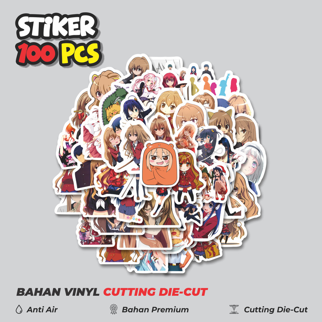 

Terbaru! 50 pcs Sticker Anime Toradora! Dekorasi Lucu Kreatif untuk Notebook, Skateboard, HP