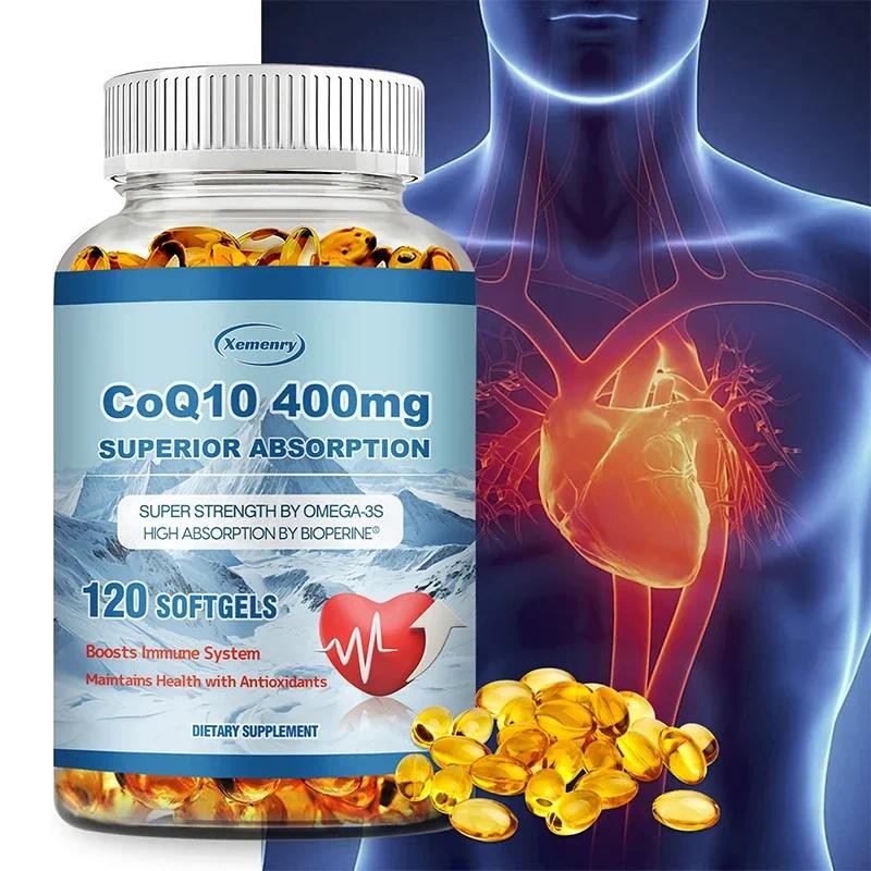 

CoQ10 Capsules - Improve Sleep Quality, Support for Brain, Heart, & Energy Health