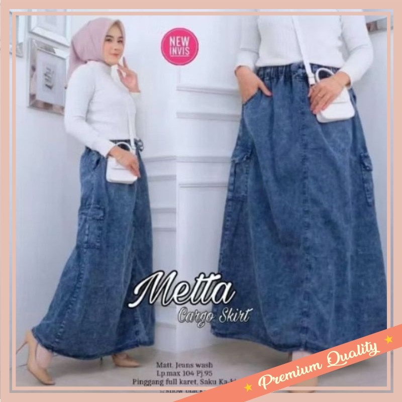 Bawahan Rok Wanita Murah / Rok Cargo Jeans Wanita Highwaist // Rok Cargo rawis Jeans Wanita // Rok C