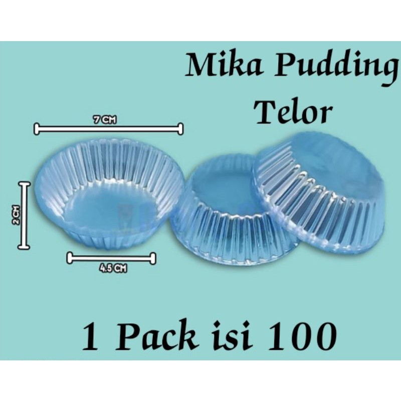 Mika Pudding Telur Mini / Mika Agar Agar (1 pack isi 100 pcs)