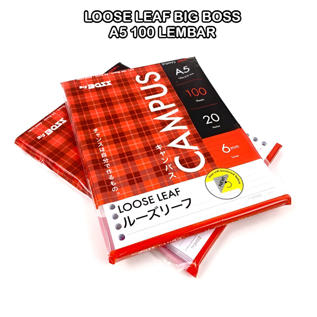 

Loose Leaf A5 isi 100 lembar GARIS BIG BOSS - BigBoss Loose Leaf A5 100 Lembar