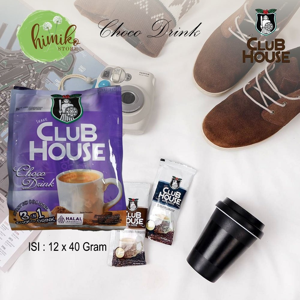 

Shake Club House Choco Drink 12 x 40 gram Minuman Coklat Siap Saji 3 in 1