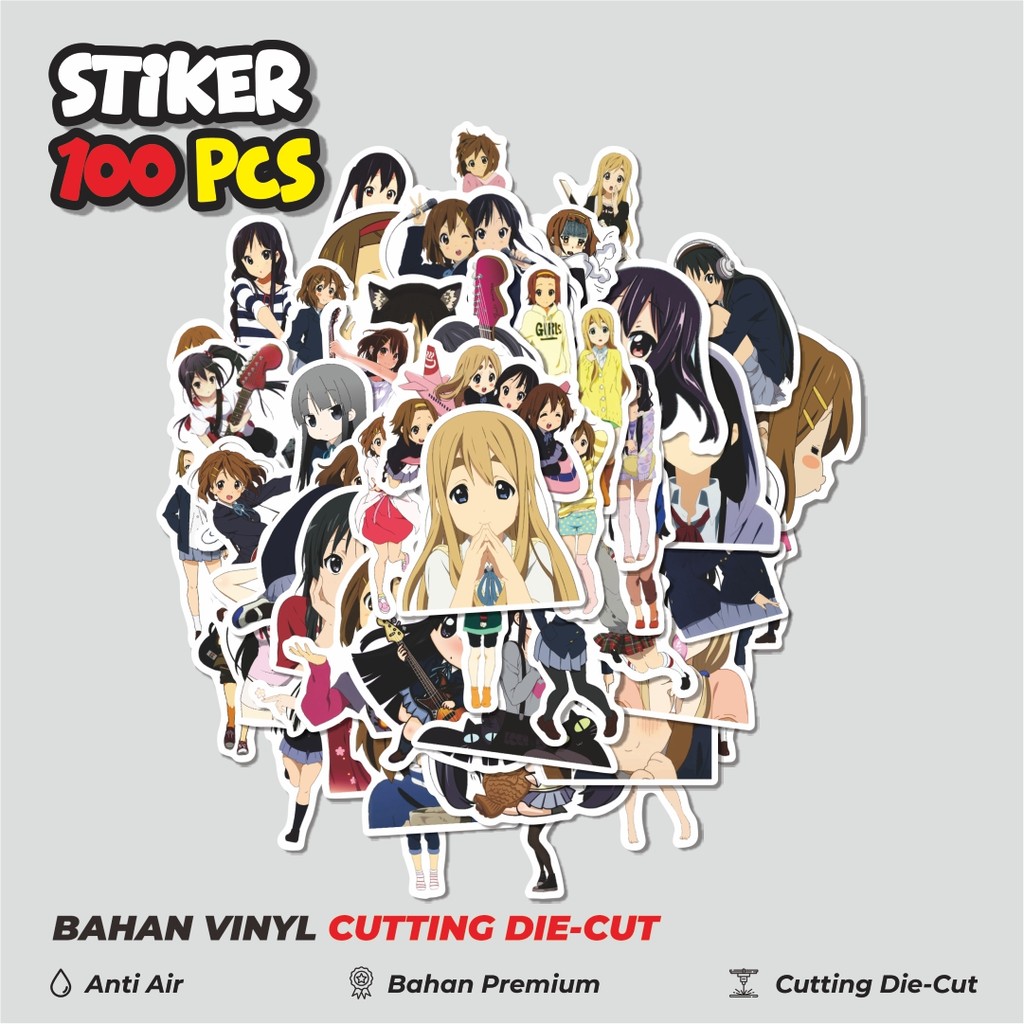 

Terbaru! 50 pcs Sticker Anime K-On! Dekorasi Lucu Kreatif untuk Notebook, Skateboard, HP