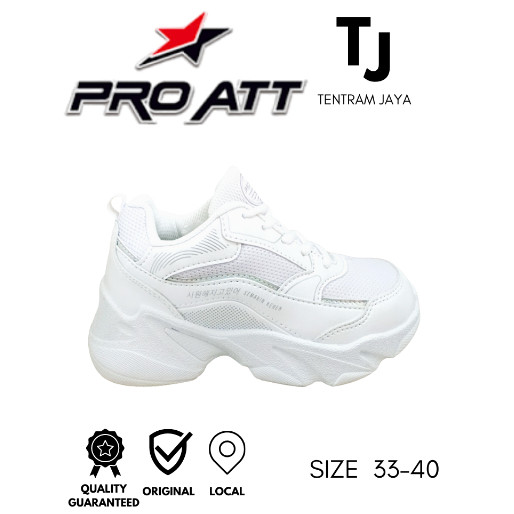 SEPATU WANITA PUTIH , SEPATU PEREMPUAN SEPATU SNEAKER CASUAL SPORT PRO ATT LIP504