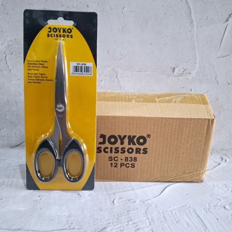 

Gunting Joyko SC-838 Sedang 12 Pcs Gagang Hitam/Pastel