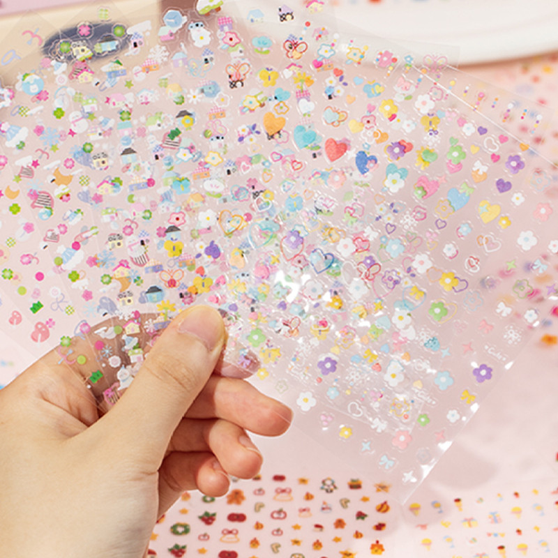 

Mr. Paper Weaving Dopamine 3.0 PET waterproof mini deco sticker book DIY goo card tray nail stickers kids gift 36pcs in