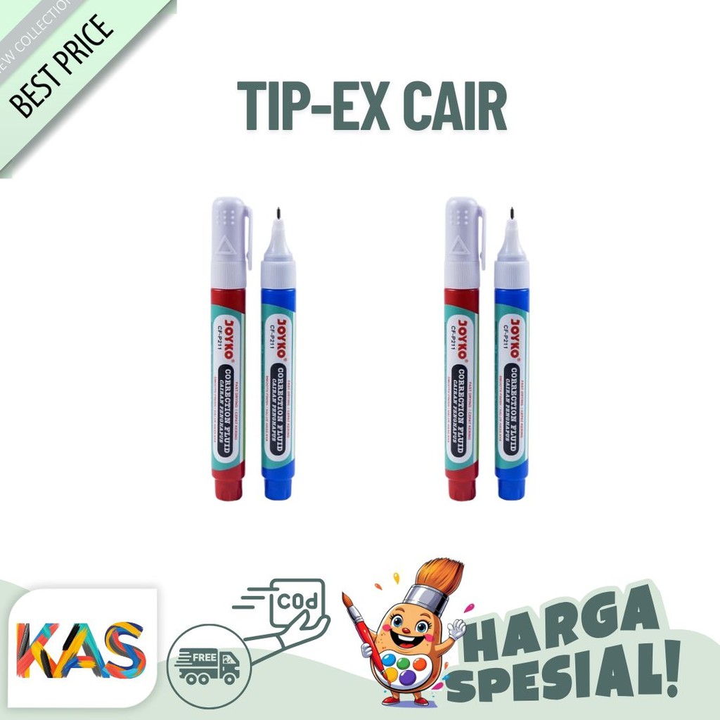 

Tip Ex Cair Joyko Correction Fluid CFP-211 (Metal Grip) -Satuan