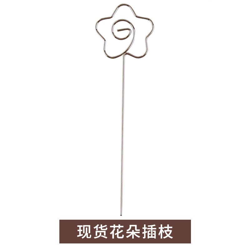 

5pcs DIY Craft Metal Wire Memo Clip Photo Holder Clay Cake Clamp Accessories Anti Rust Rod Name Card Stand Picture Display