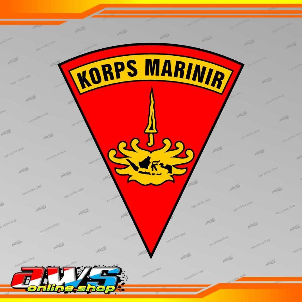 

Sticker Korps Marinir Reflektif Cutting Rapi