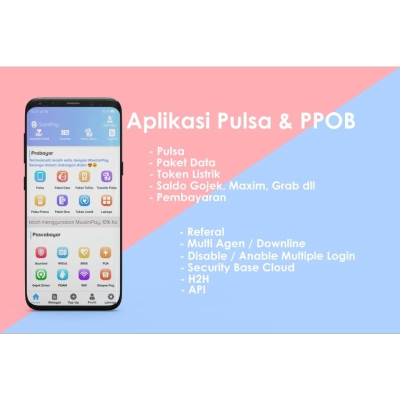 Source Code PPOB & TOPUP Pulsa/Games