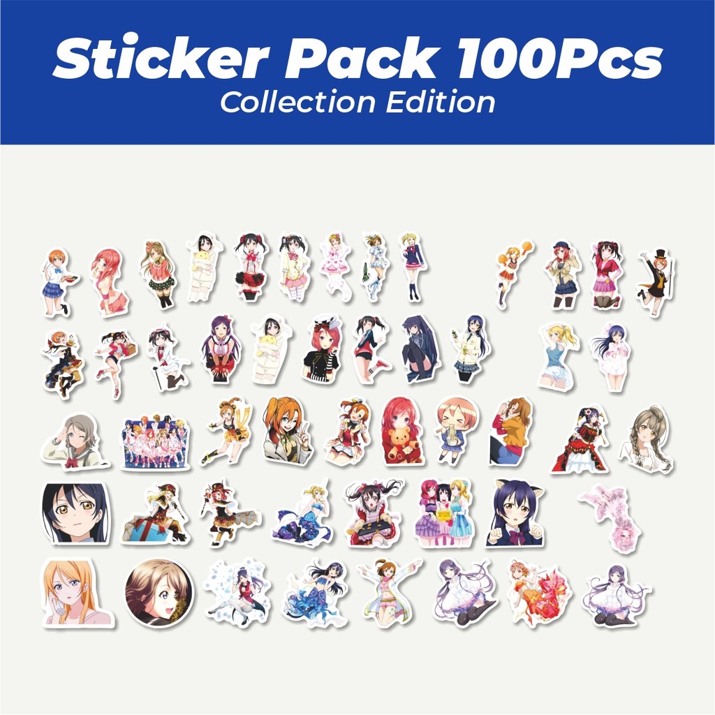 

Hot Sticker Anime Love Live! School Idol Project Sticker Lucu Anti Air Stikers Berperekat Waterproof Sticker Decal Buat Motor Helm Buku Journal Koper Casing HP Laptop Botol Minum