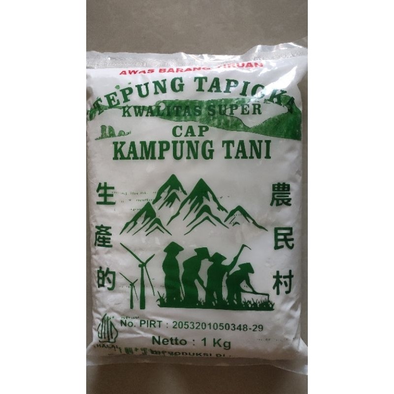 

Tepung Tapioka Cap Kampung Tani / Sagu Kampung Tani Kemasan Hijau 1 KG