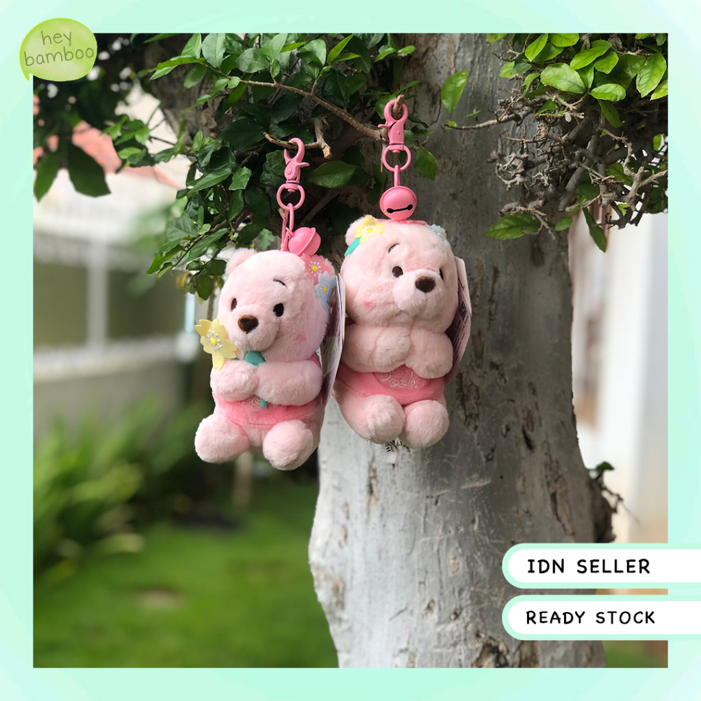 

gantungan kunci - potdemiel disney pooh sakura karakter cartoon lucu & menggemaskan mini plush keychains