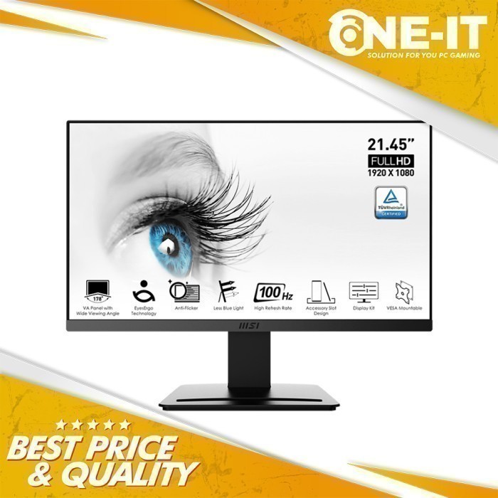 Monitor MSI PRO MP223 E2 21.45" 1080 FHD 100Hz 1ms VA Anti-glare
