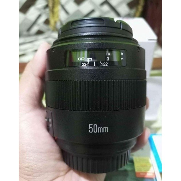 LENSA YN 50MM F1.4 LENSA FIX F1,4 YONGNUO 50MM F1. 4 FOR CANON lensa hunting