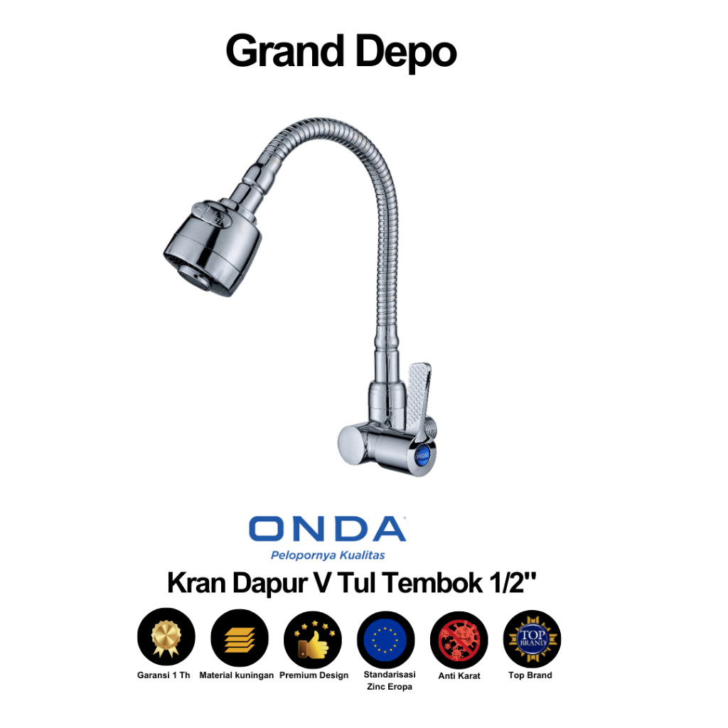 KOWASHOP Onda Kran Dapur V Tul Tembok / Kran Dapur Onda / Kran Air Onda
