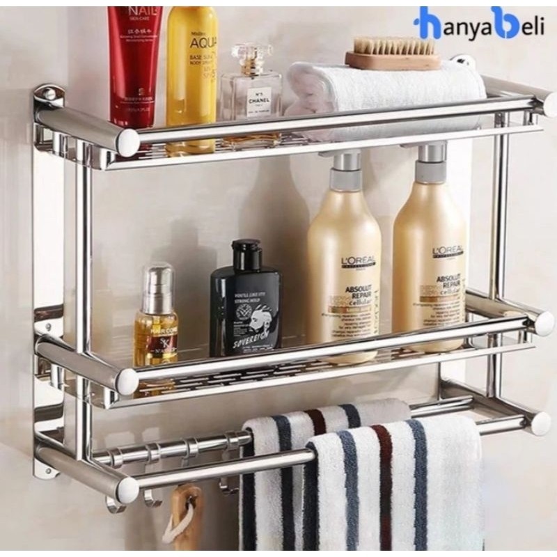 INSTANT  DENPASAR Rak kamar mandi stainless kuat