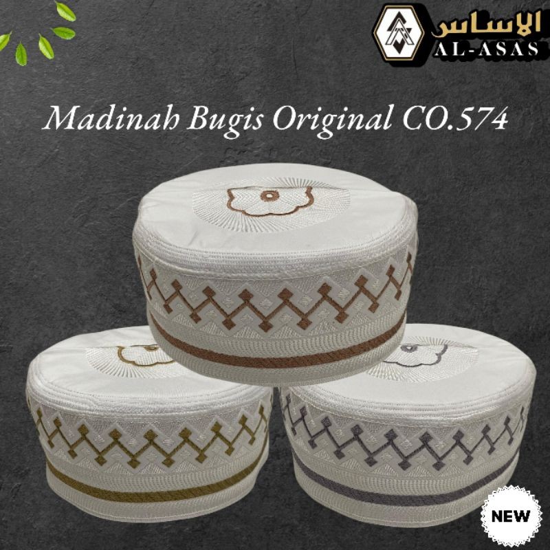 KiosAlfarizBogor - Peci Madinah Bugis Original/Motif Bangladesh Al Faruque Ori
