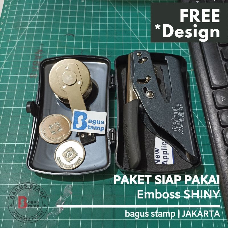

Stempel Emboss Timbul Shiny EM Bulat Kotak Diameter 36mm 46mm