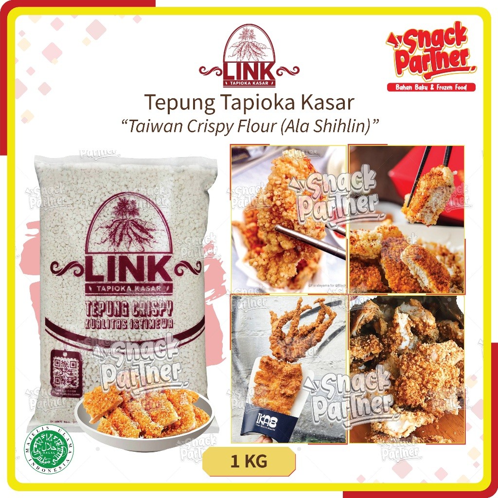 

LINK | TEPUNG TAPIOKA KASAR SHIHLIN 1 KG - Taiwan Chicken Crispy Flour Ala - Khas Street Food Goreng Krispi Premium Ayam Shilin