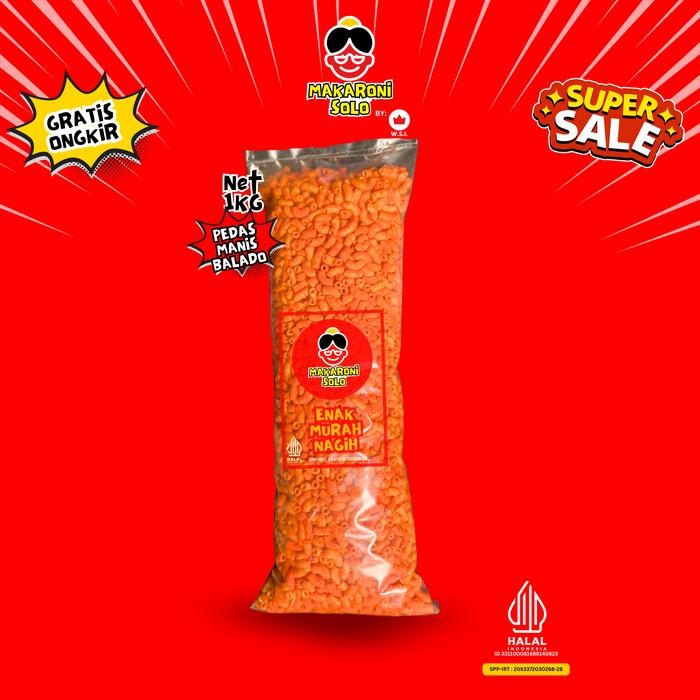 

NG 1 BAL MAKARONI BANTAT KRESS 5 VARIAN RASA JAGUNG MANIS, ASIN GURIH, PEDAS BALADO, SAMBAL MATAH, MAKARONI SOLO - Pedas Manis BaladoNG